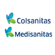 Medicina para egresados uniminuto Las palabras Sanitas y Colsanitas con una mariposa